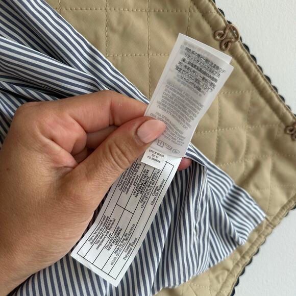 J. Crew Quilted Safari Jacket Khaki 2 - Picture 8 of 9